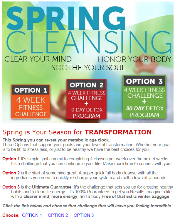 Top description Spring cleanse USA